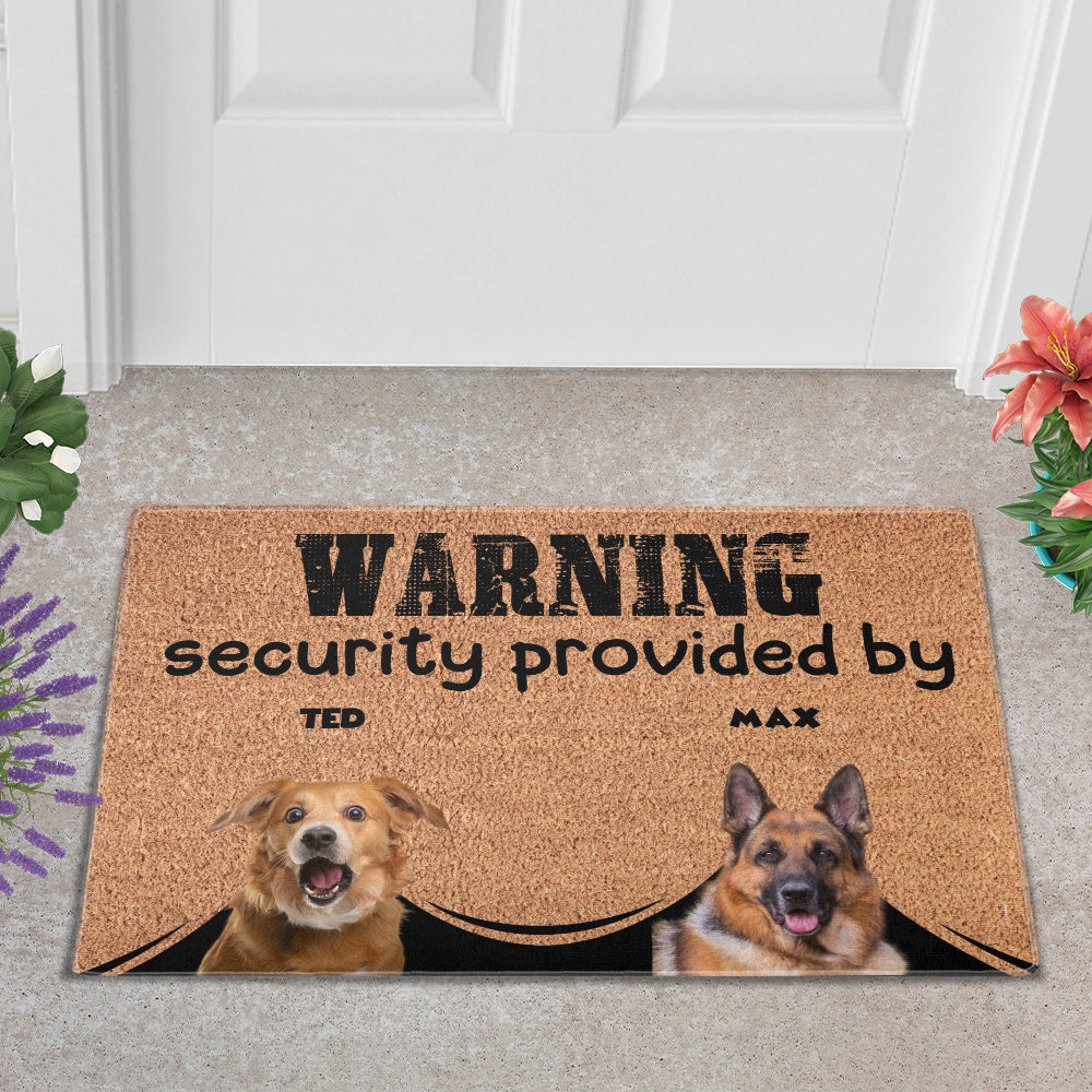 Personalized Pets Doormat - Up to 6 Pets
- Decorative Mat - Upload Photo - Warning