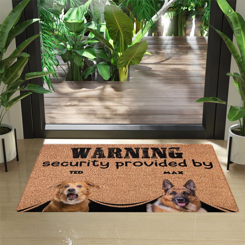 Personalized Pets Doormat - Up to 6 Pets
- Decorative Mat - Upload Photo - Warning