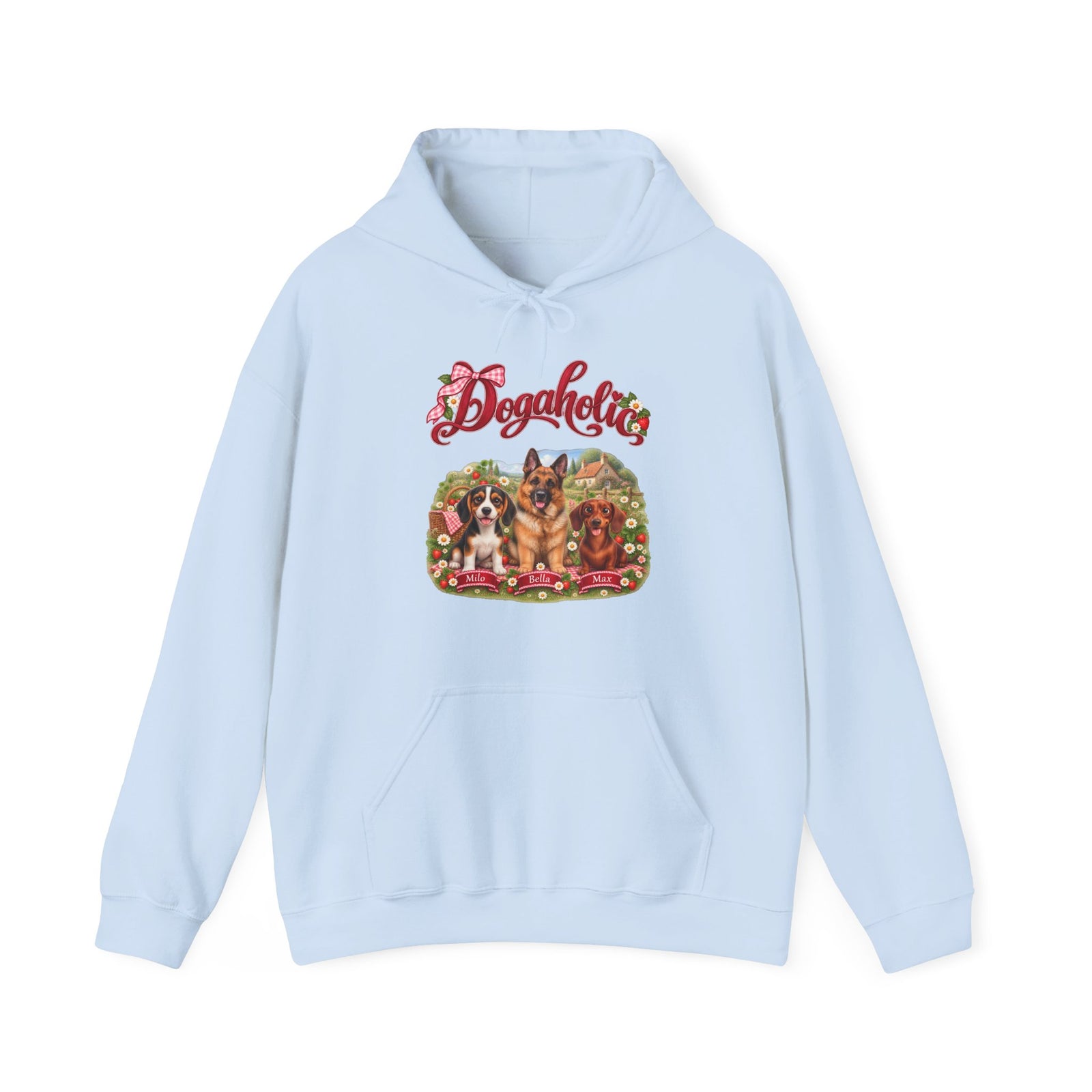 Personalized Dog Hoodie – Dogaholic Strawberry Picnic – Foto 19