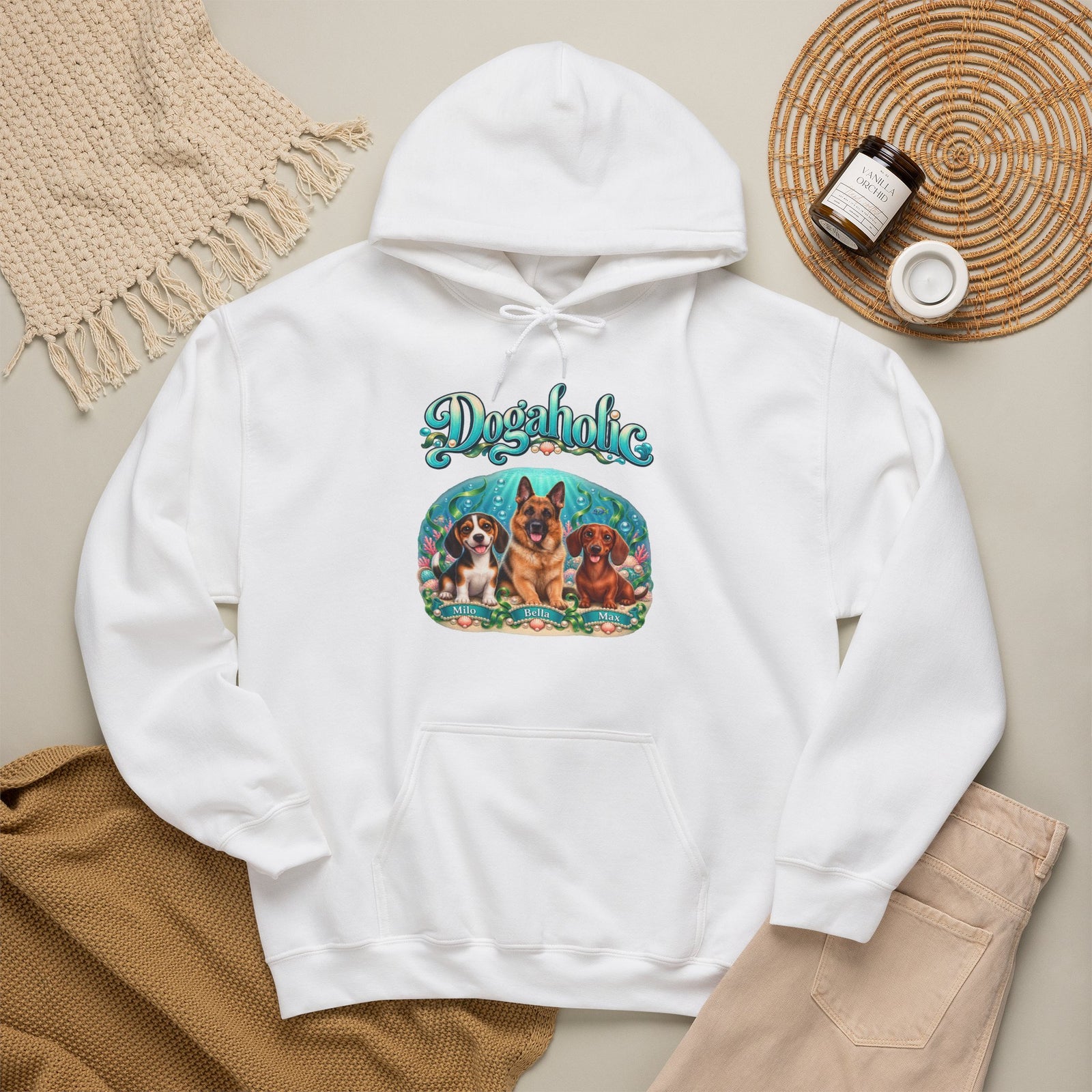 Personalized Dog Hoodie – Dogaholic Underwater – photo 8