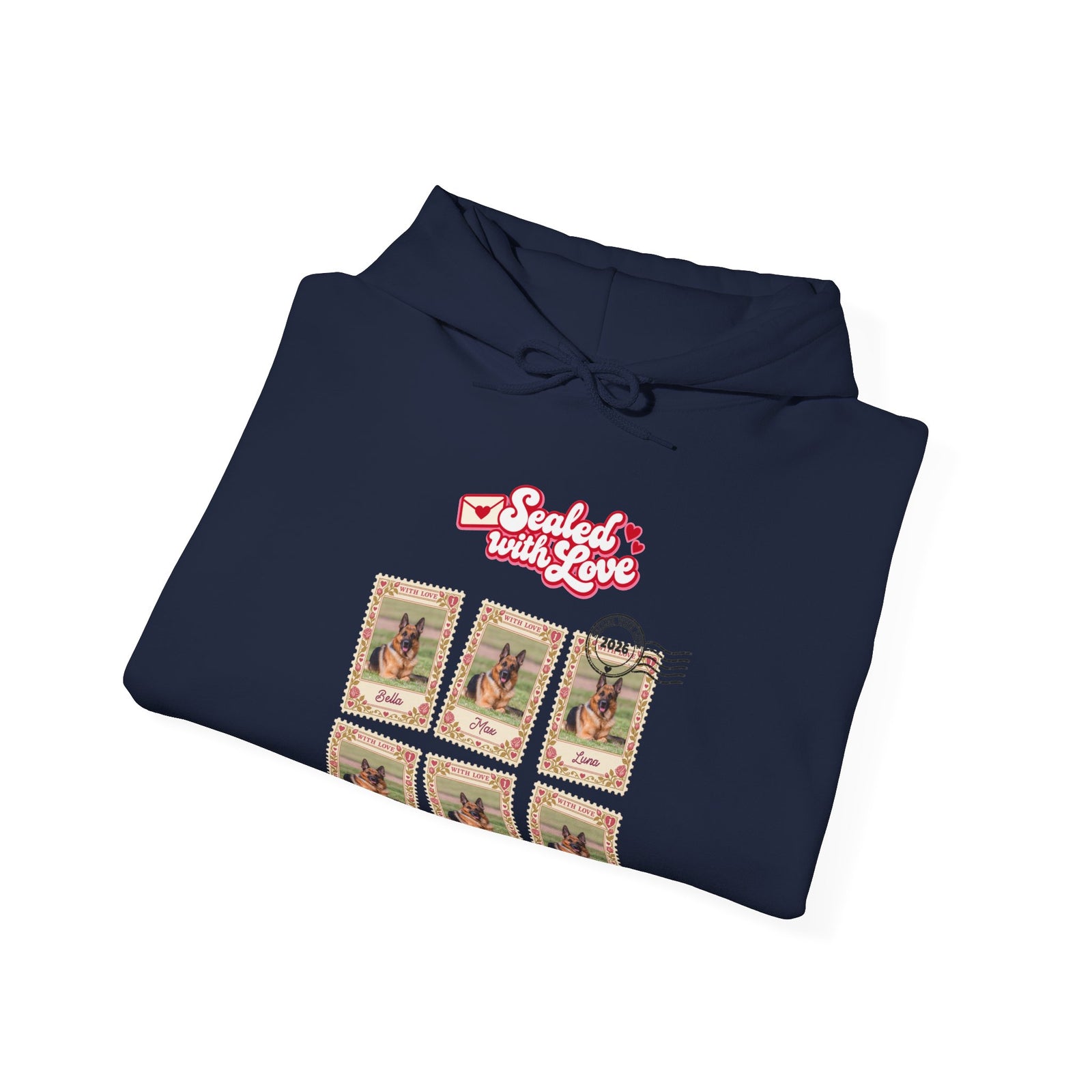 Personalized Dog Hoodie – Sealed with Love Stamps – photo 3