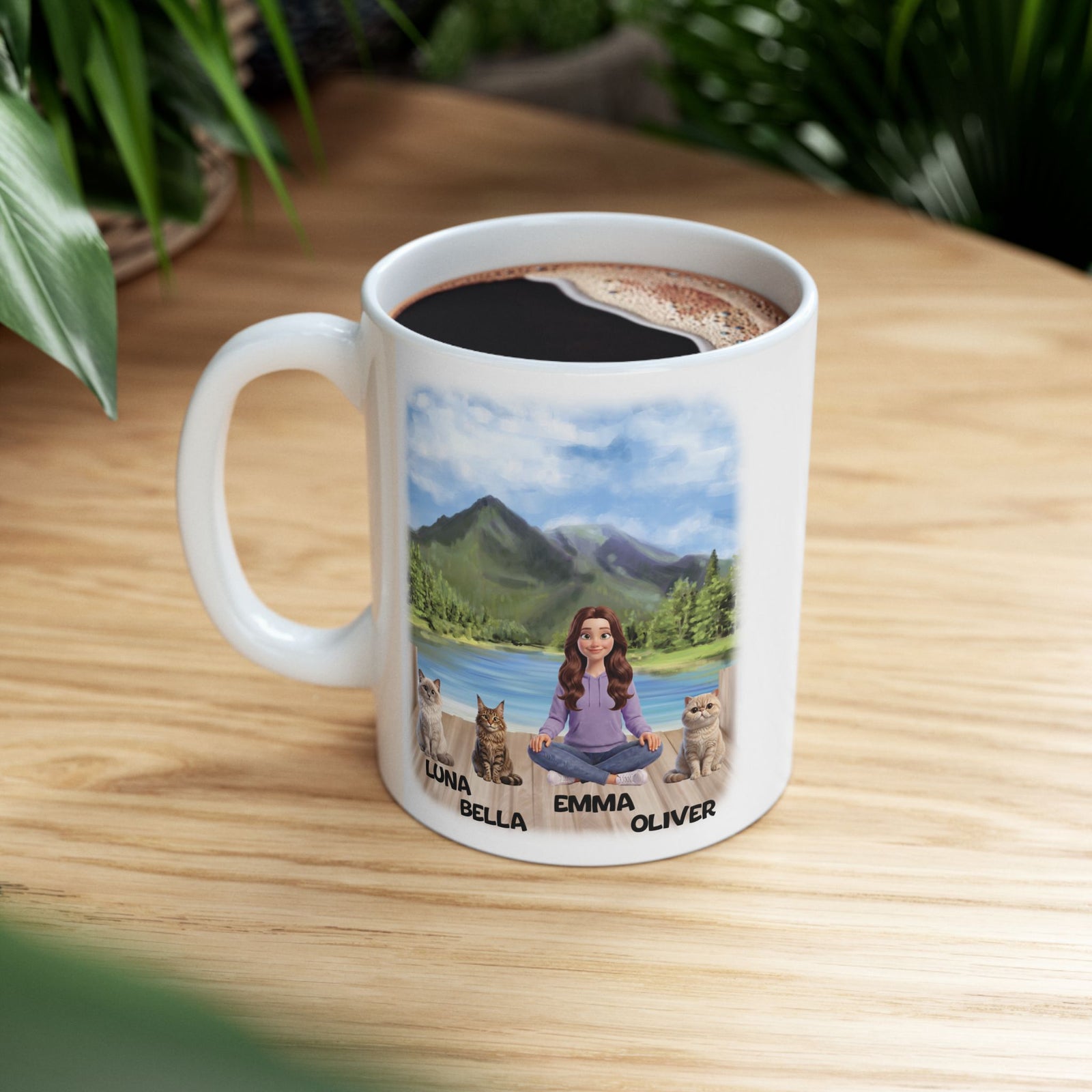 Tasse « Maman Chat » - Tasse personnalisée « Maman Chat » – photo 4