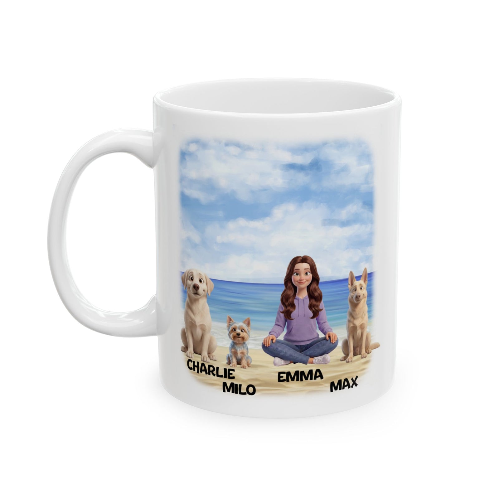 Tasse « Chien Maman » - Tasse personnalisée « Chien Maman »