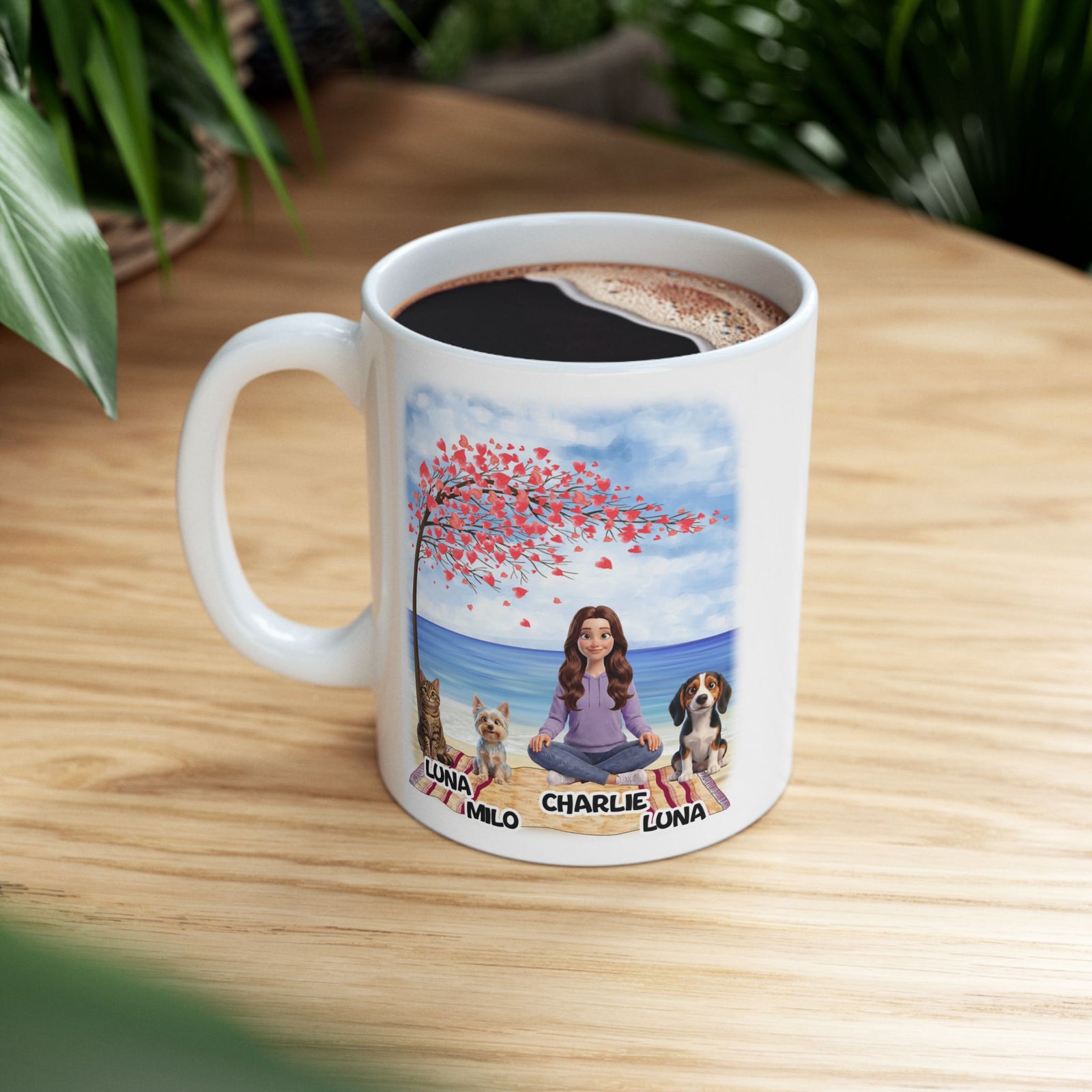 Dog/Cat Mom Mug - Personalized Dog/Cat Mom Mug - Up to 4 Pets – photo 4