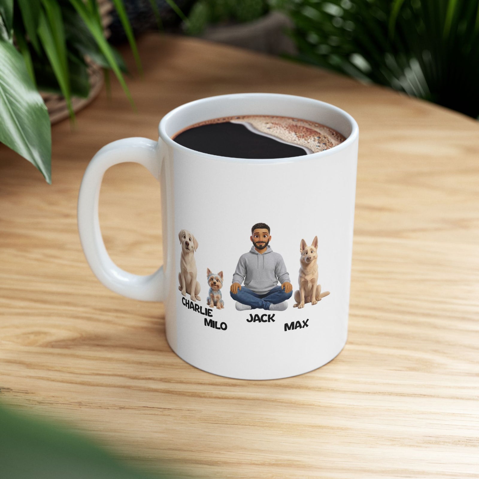 Dog Dad Mug - Personalized Dog Dad Mug with Up To 6 Dogs – photo 4