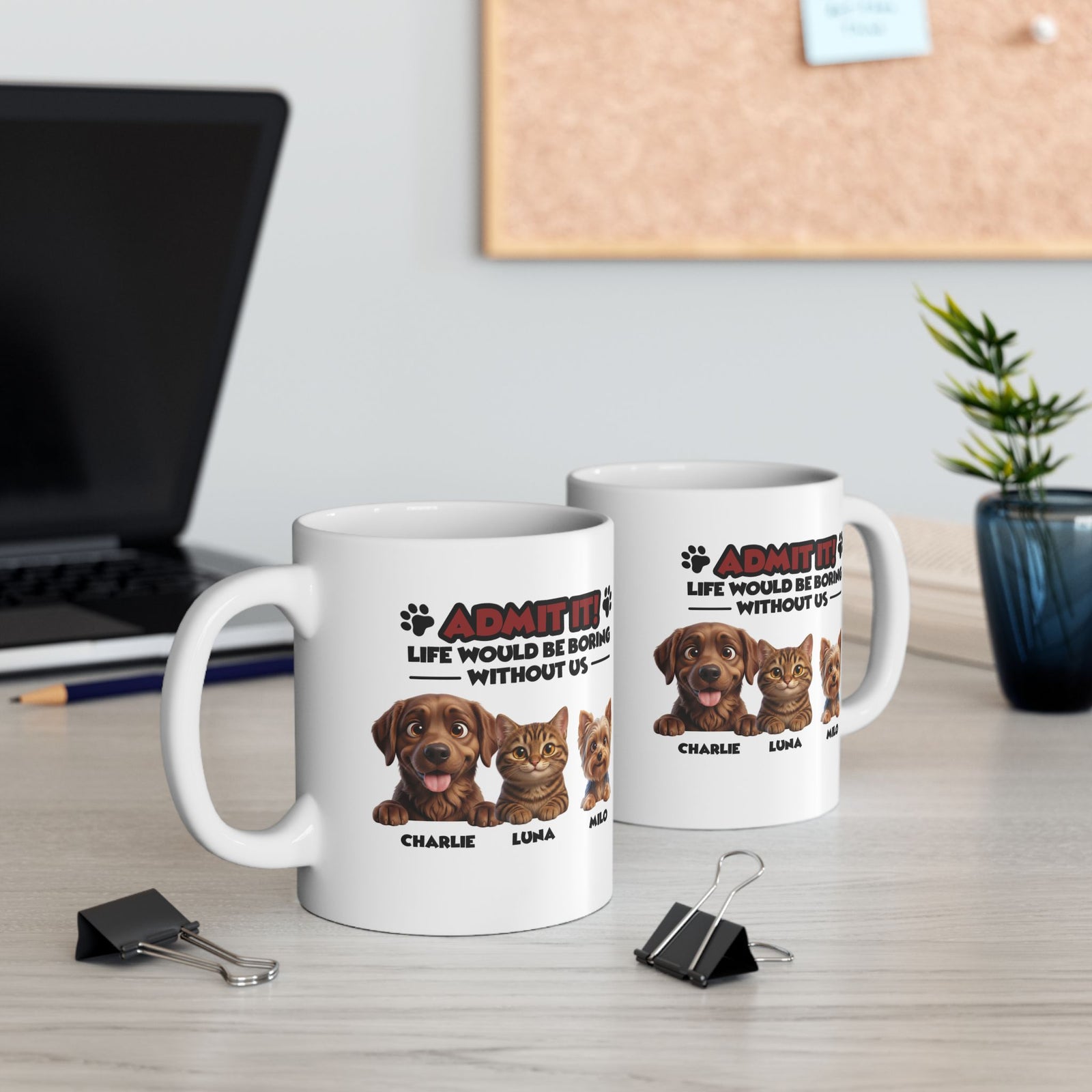 Personalized Pets Mug - Up to 6 Pets - Gift for Pet Parent – photo 3