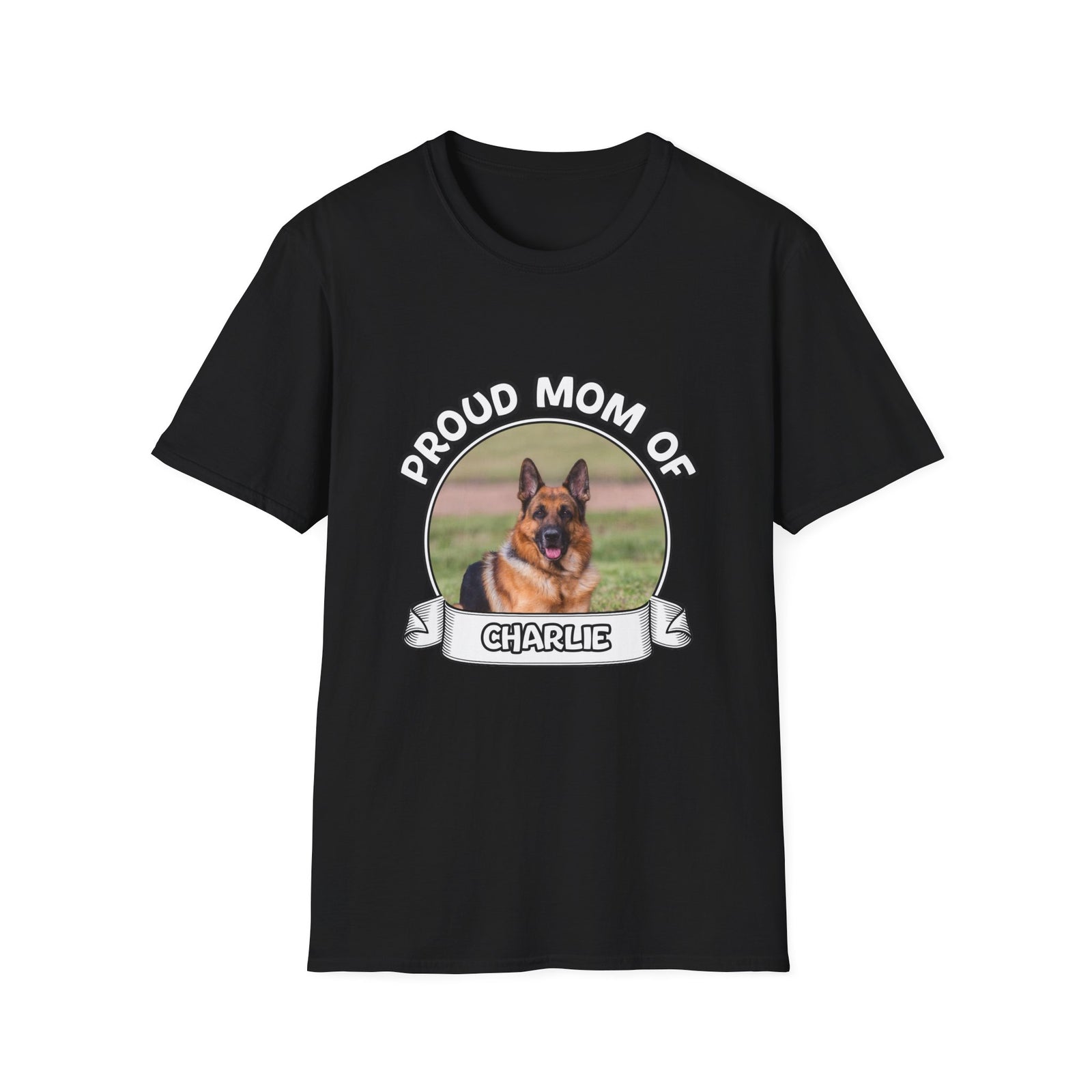 Personalized Graphic Tee – Proud Mom Photo Banner – photo 16