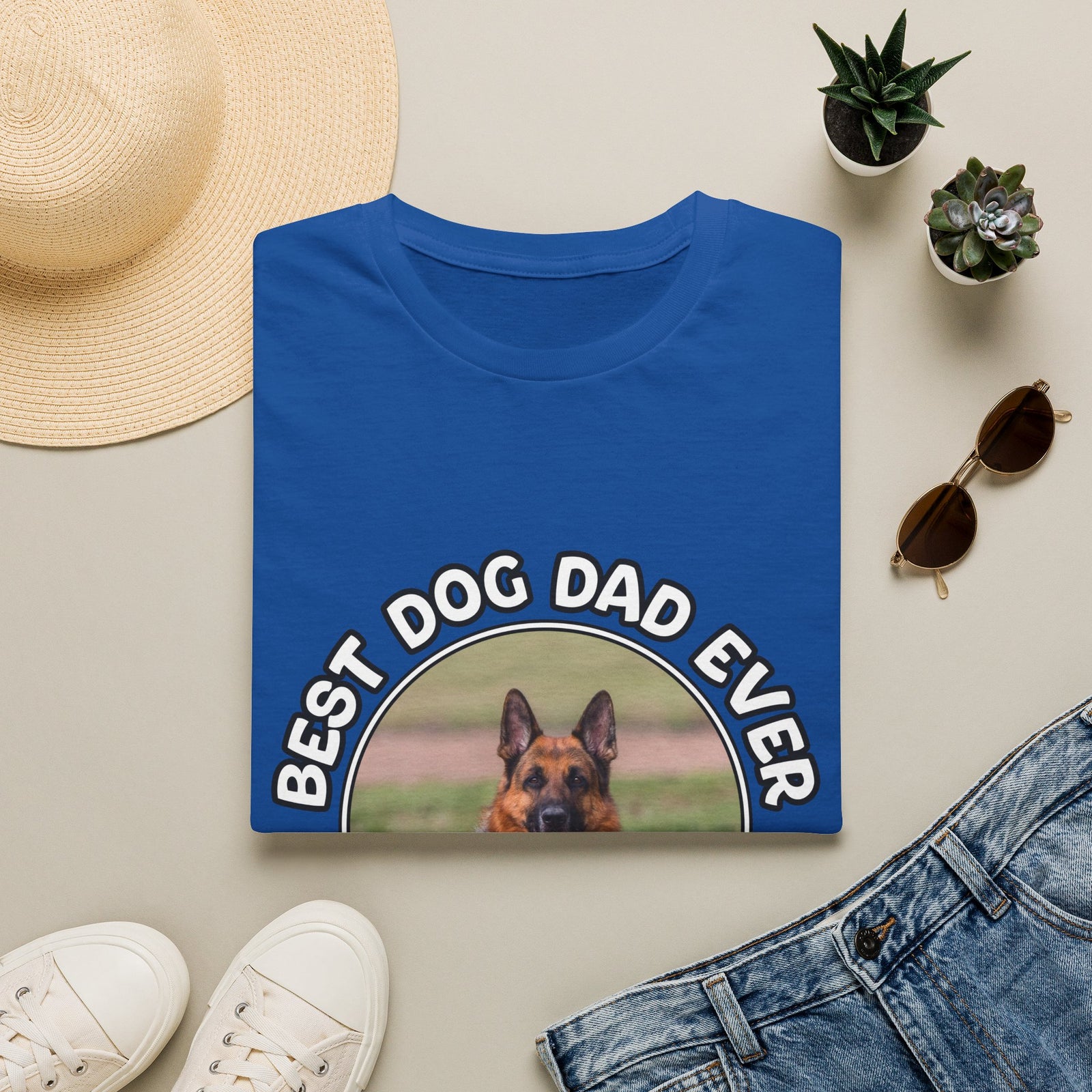 Personalized Graphic Tee – Best Dog Dad Ever – Foto 8