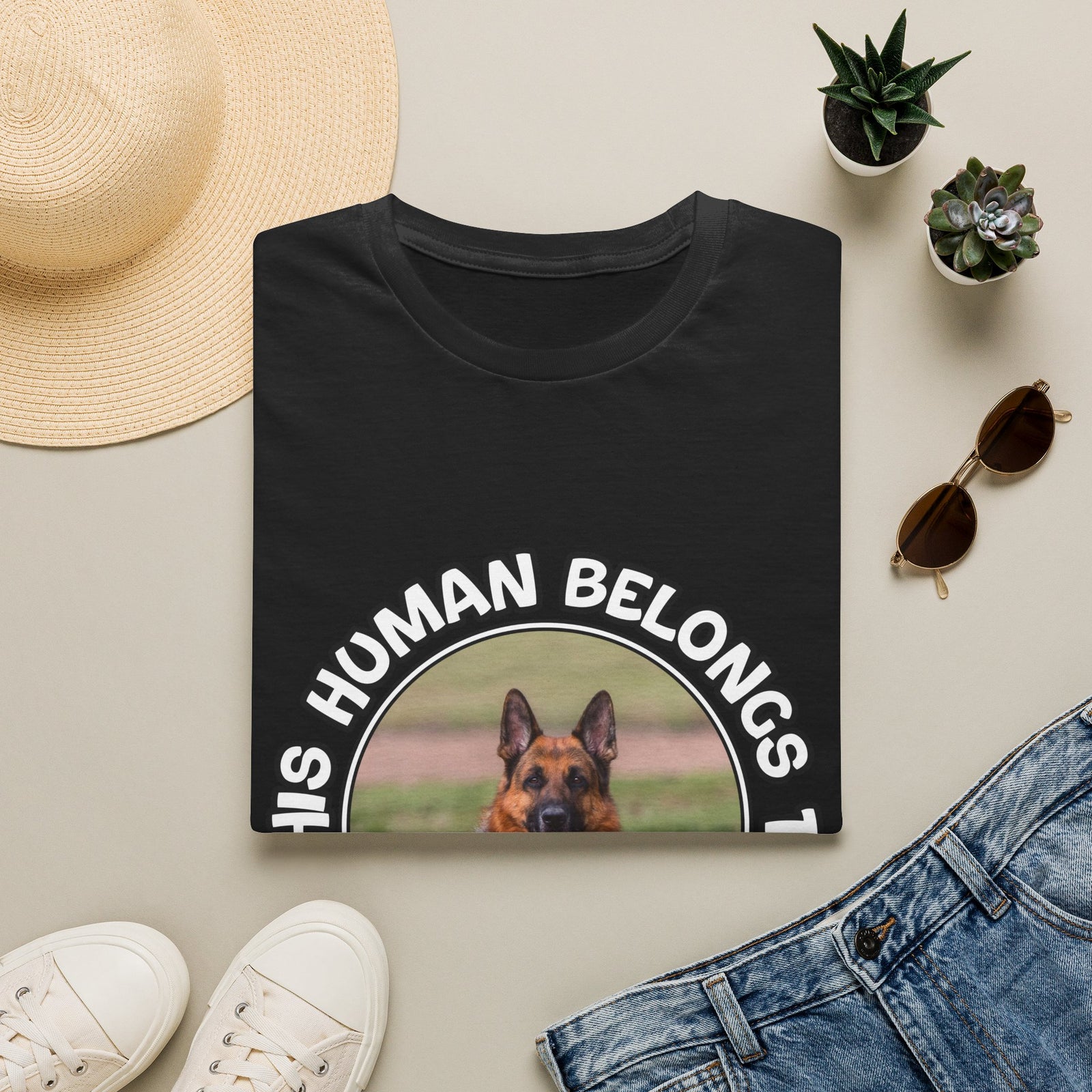 Personalized Graphic Tee – This Human Belongs To – Foto 17