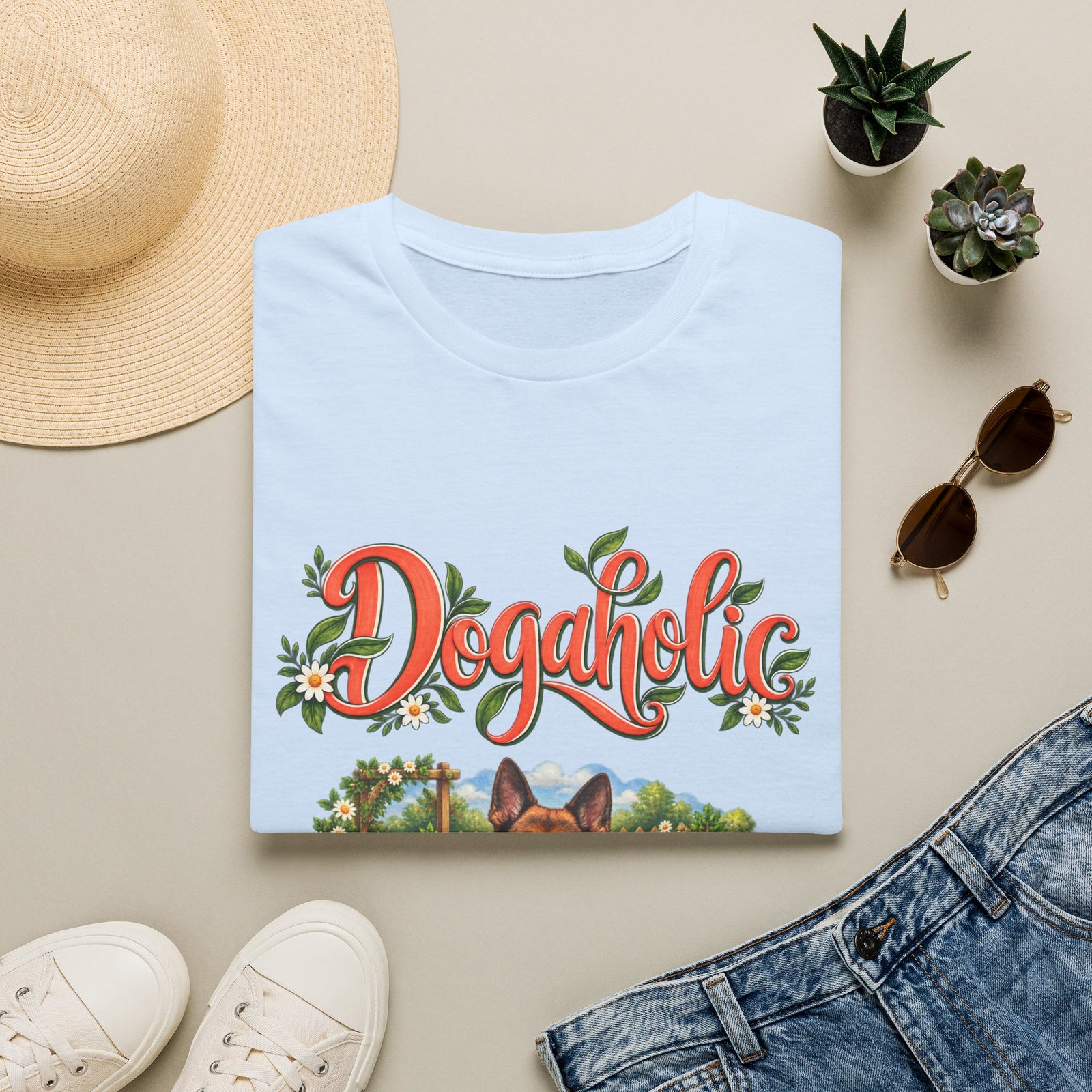 Personalized Graphic Tee – Dogaholic Garden – Foto 2