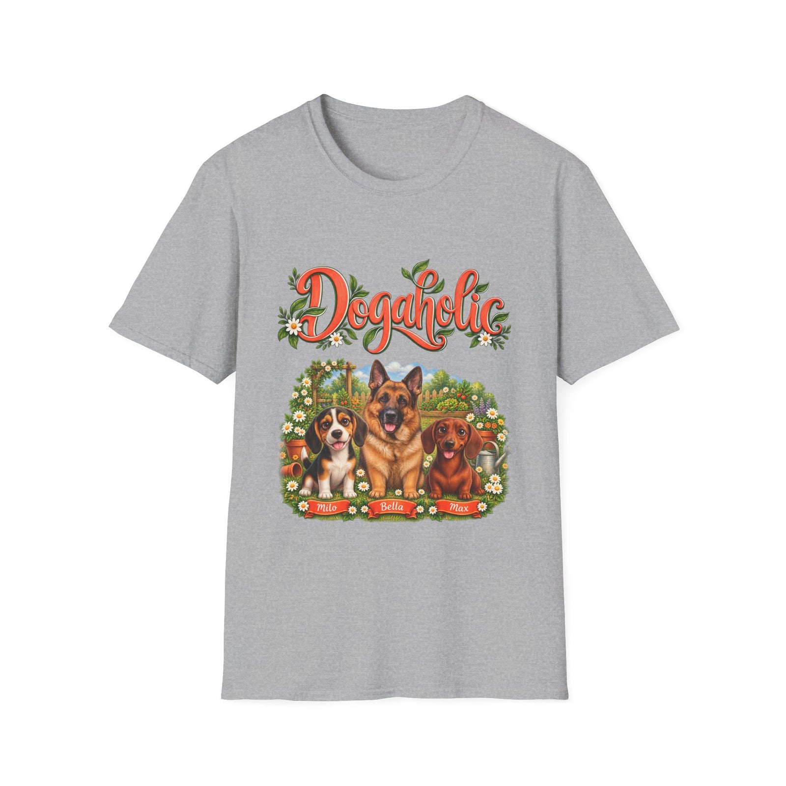 Personalized Graphic Tee – Dogaholic Garden – Foto 10