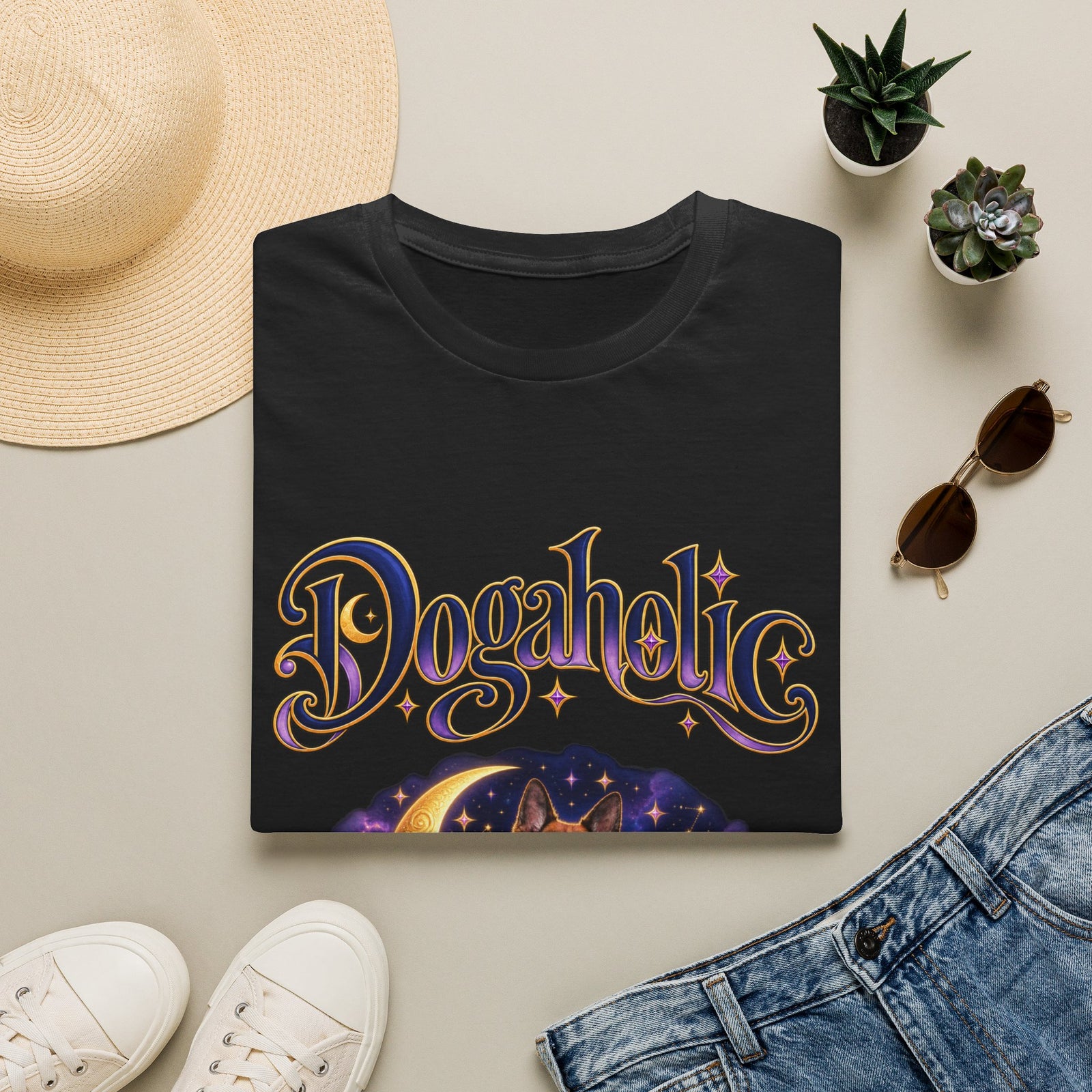 Personalized Graphic Tee – Dogaholic Celestial Dogs – Foto 17