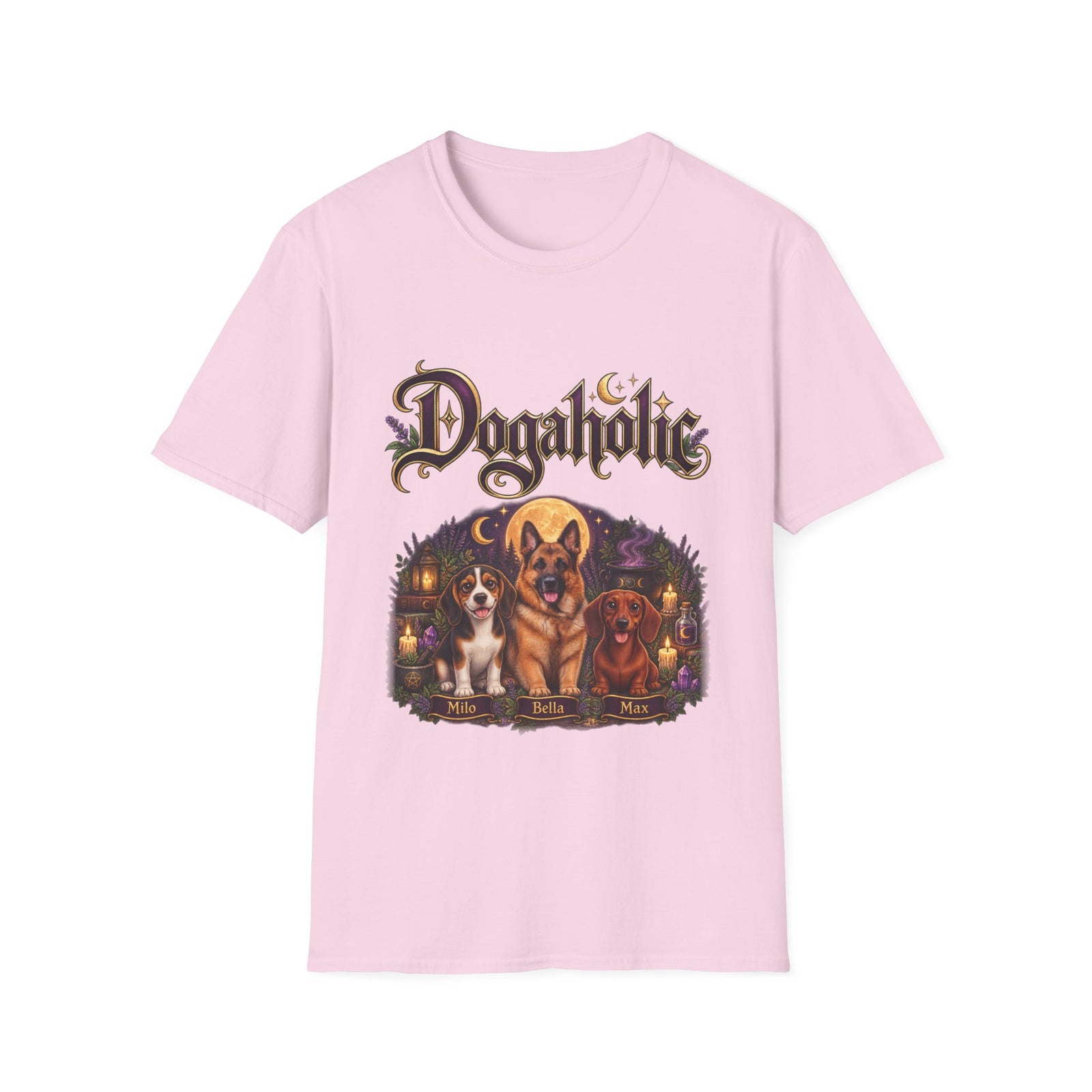Personalized Graphic Tee – Witchy Dogaholic – photo 19