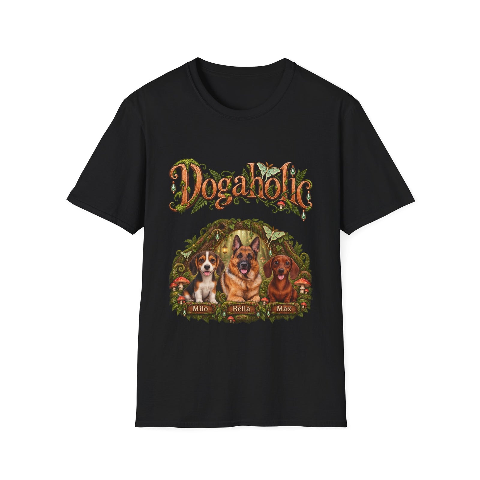 Personalized Graphic Tee – Dogaholic Enchanted Forest – Foto 16