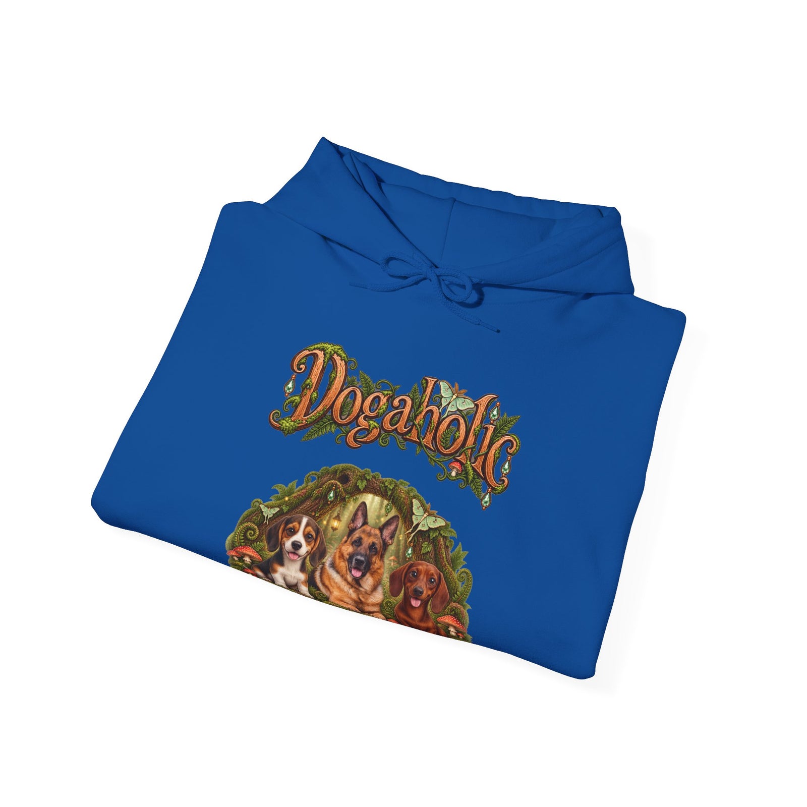 Personalized Graphic Tee – Dogaholic Enchanted Forest – Hoodie Royal