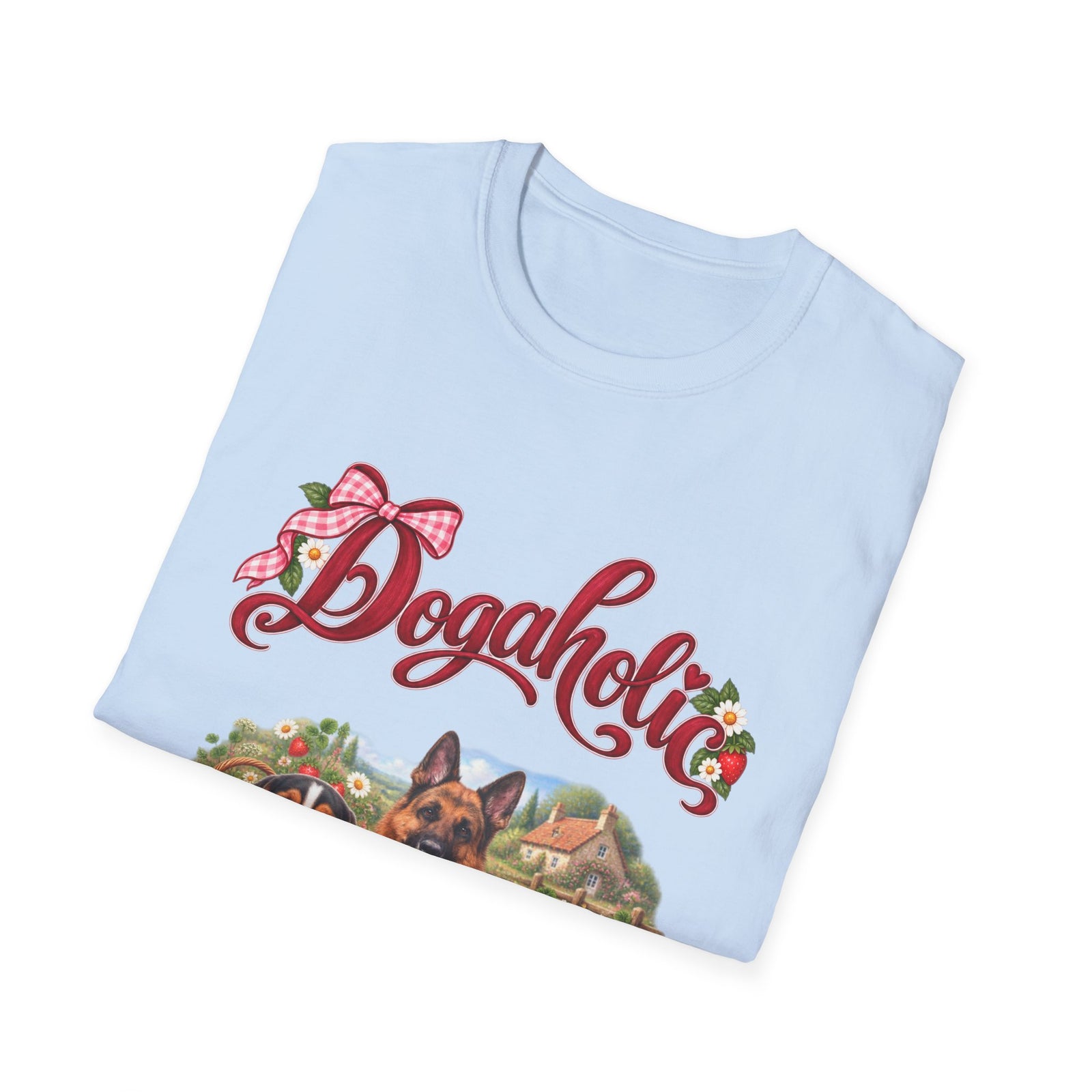 Personalized Graphic Tee – Dogaholic Strawberry Picnic – Foto 3