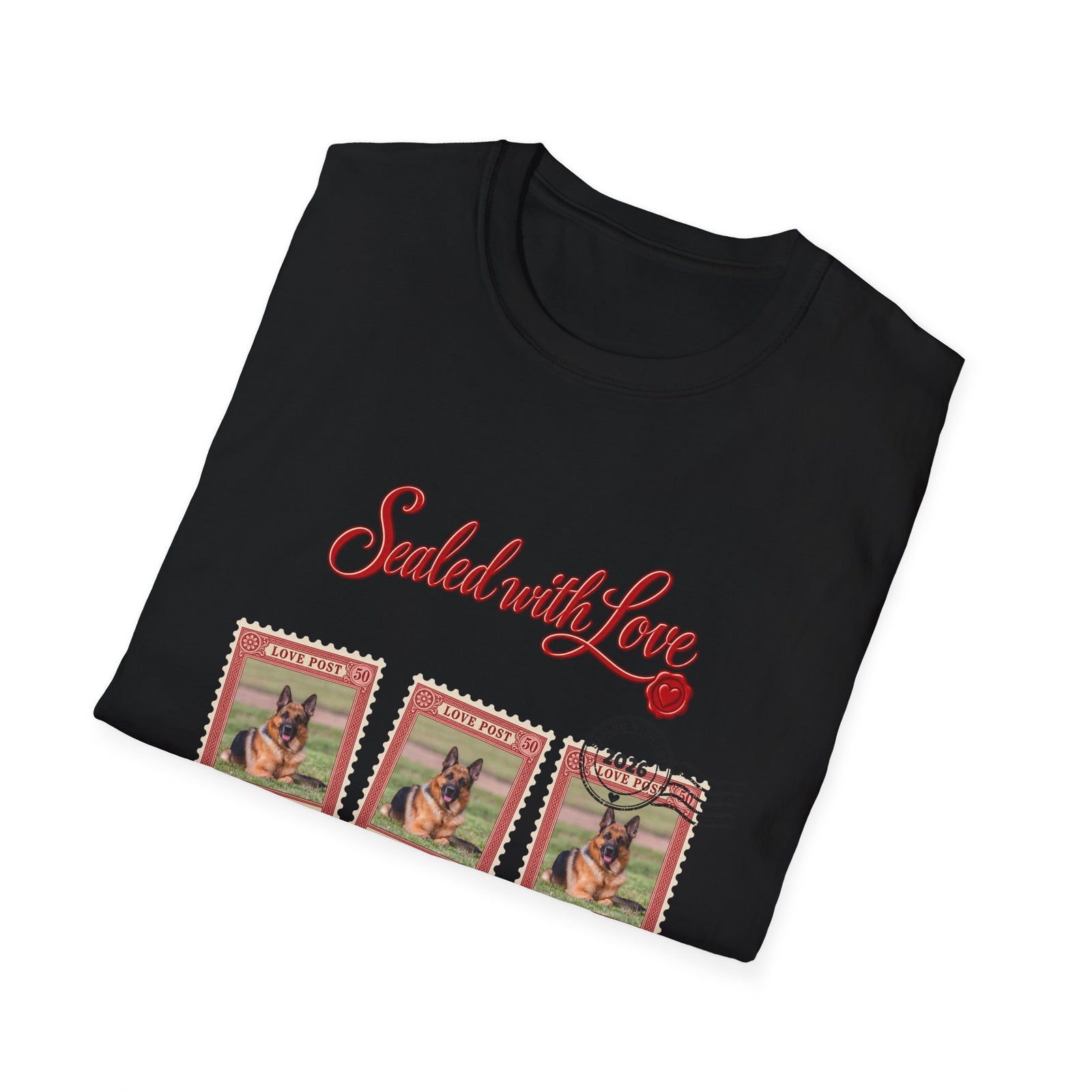 Personalized Graphic Tee – Sealed with Love Dog Stamps – photo 18