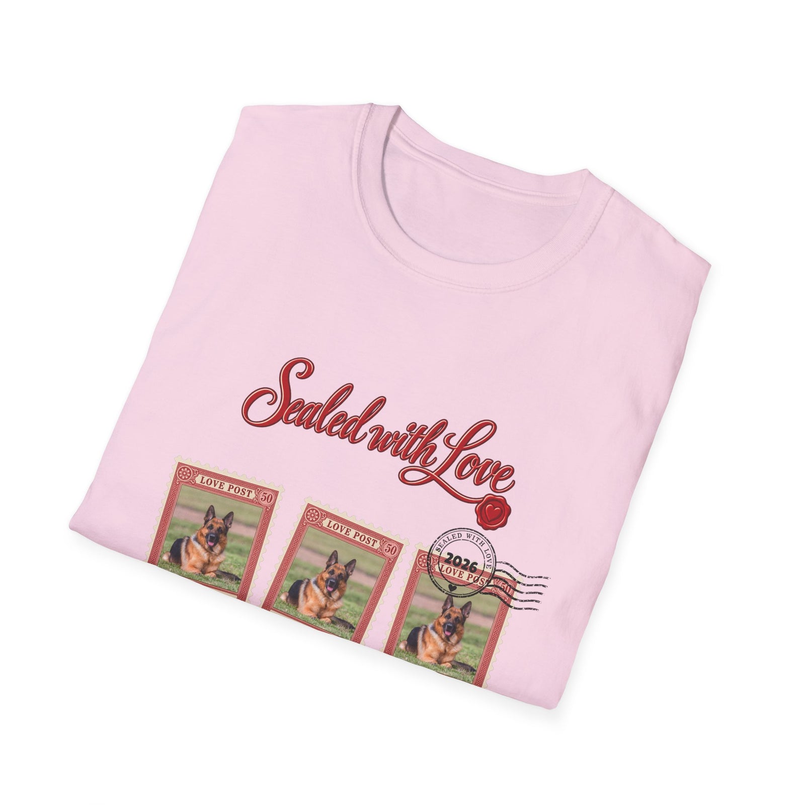 Personalized Graphic Tee – Sealed with Love Dog Stamps – photo 21