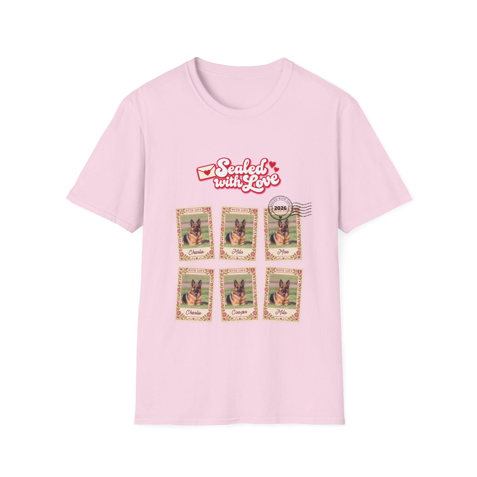 Personalized Graphic Tee – Sealed with Love Stamps – Foto 19