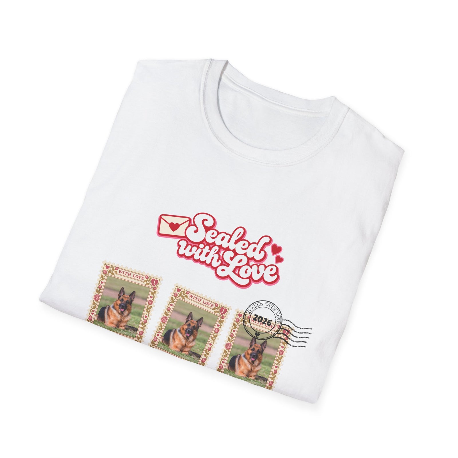 Personalized Graphic Tee – Sealed with Love Stamps – Foto 15