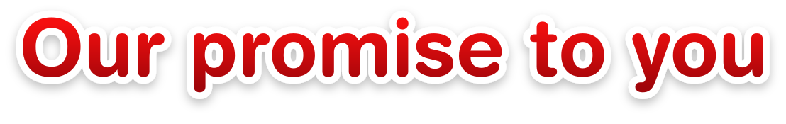 Our promise to you