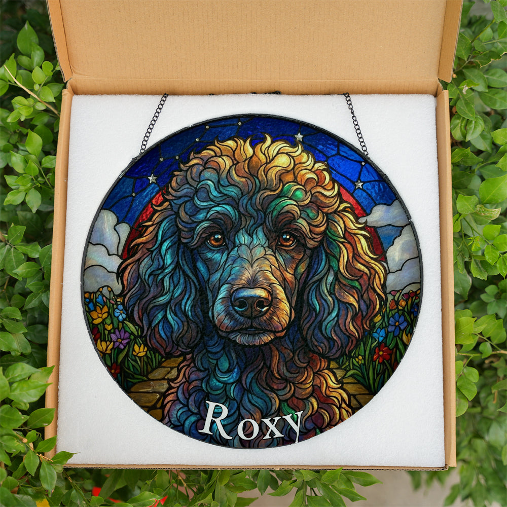 Personalized Rainbow Bridge Stained Glass Ornament