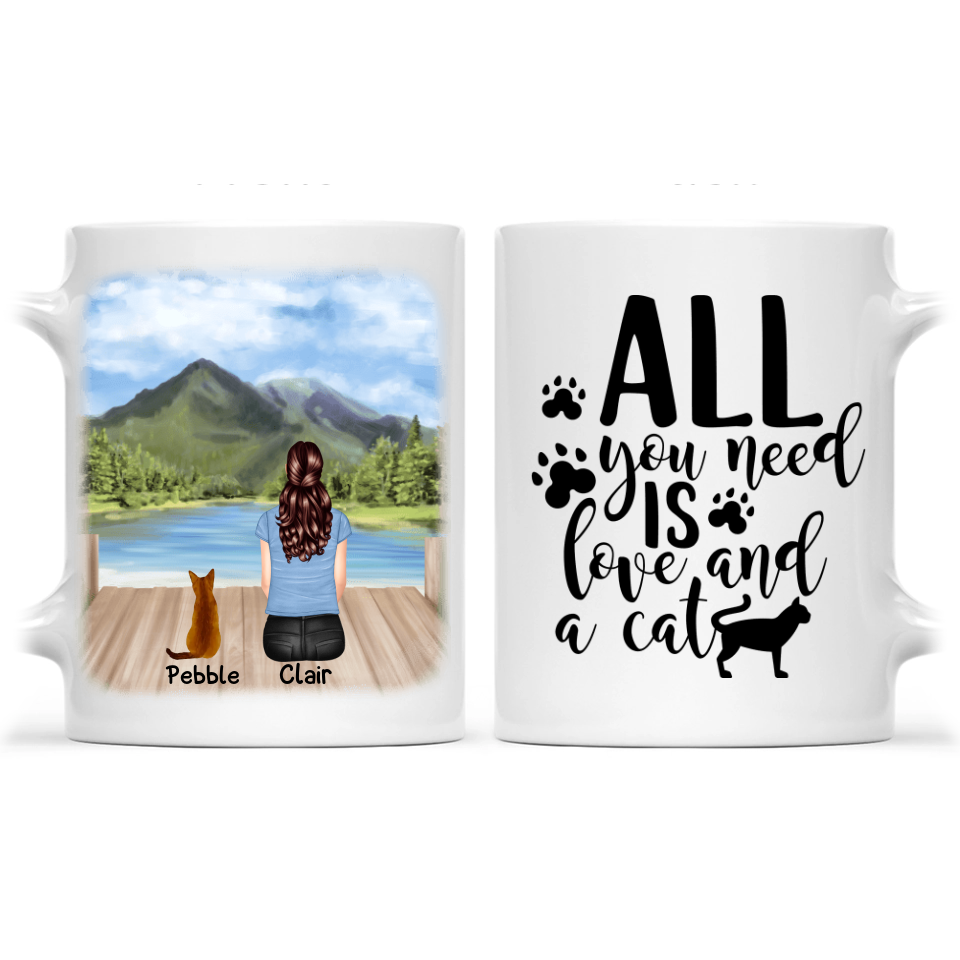 Cat Mom Mug - Personalized Cat Mom Mug