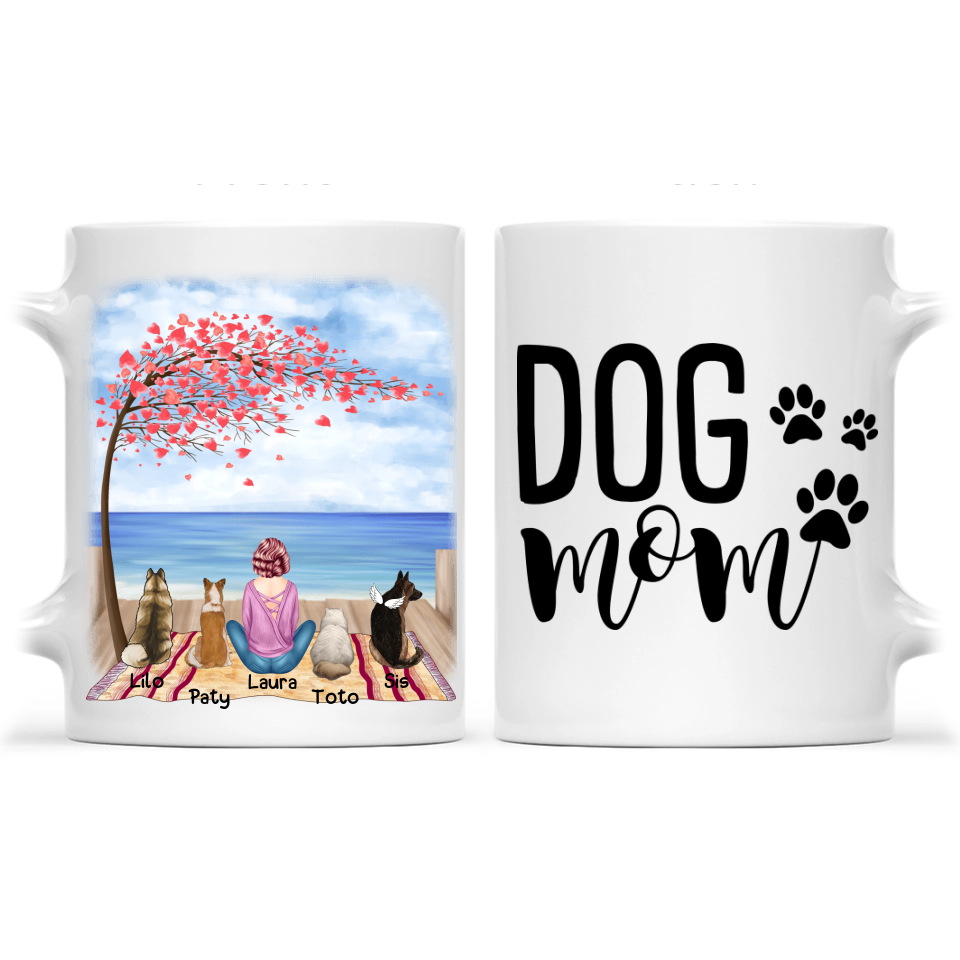 Dog/Cat Mom Mug - Personalized Dog/Cat Mom Mug - Up to 4 Pets