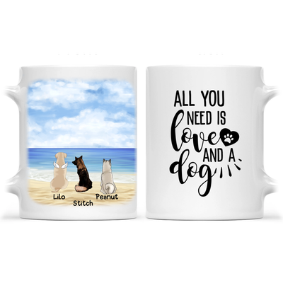 Personalized Dog Mug - Personalized Dog Memorial Mug - Up to 5 Dogs