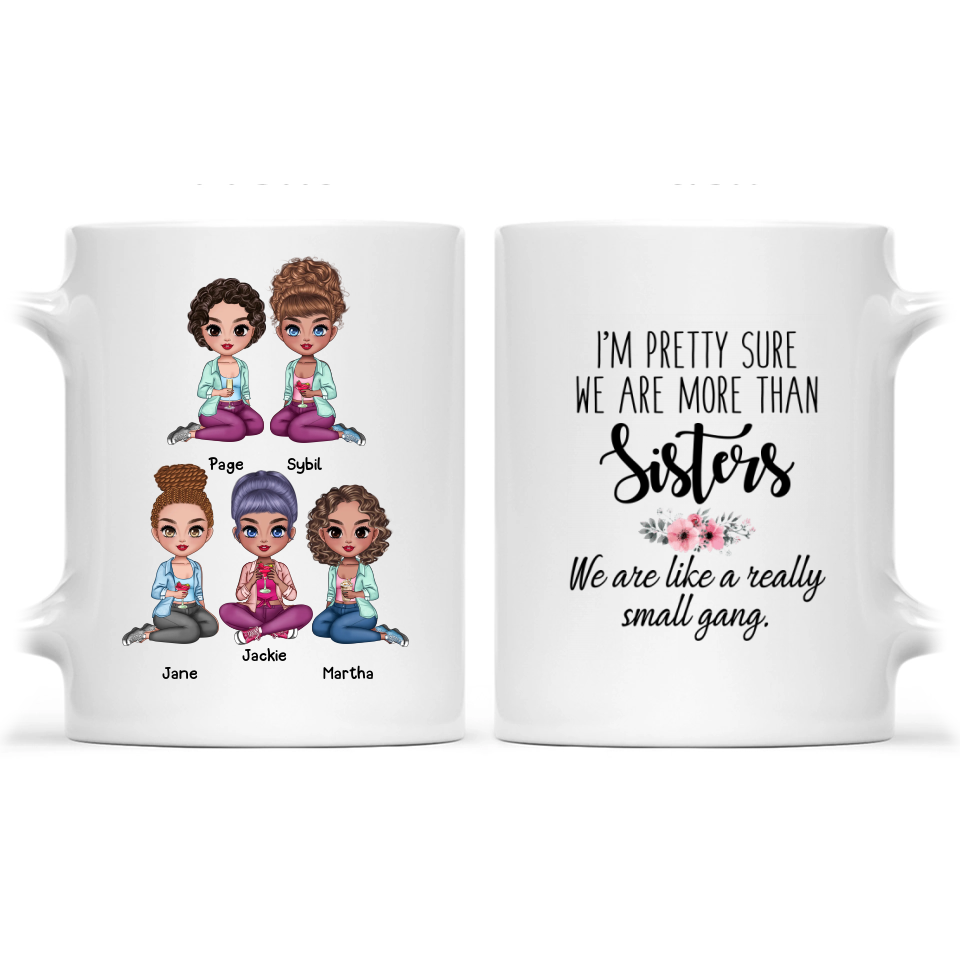 Personalized Sisters/Friends Mug - Up to 9 Females - Sister&#39;s Gift