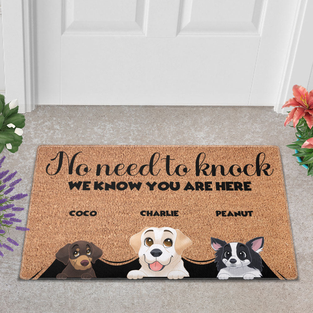 Personalized Pets Doormat - Up to 6 Pets - Decorative Mat - Custom Doormat