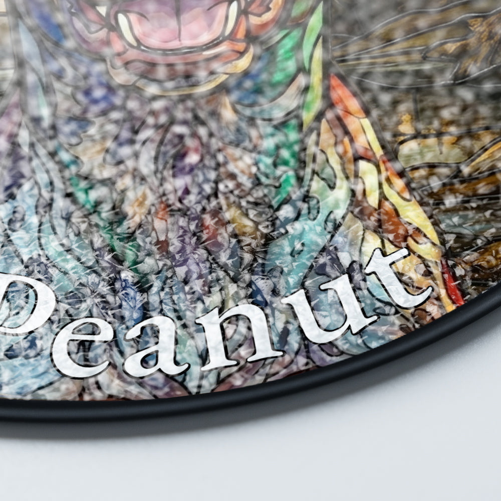 Personalized Dog Portrait Stained Glass Ornament