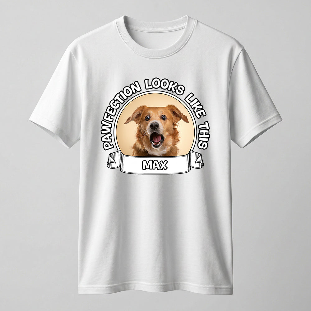 Personalized Pawfection Looks Like This T-shirt