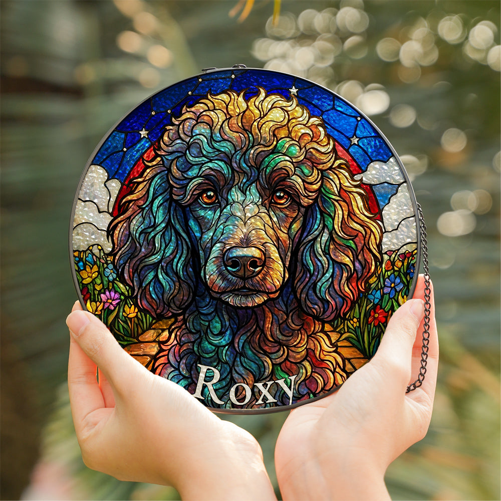 Personalized Rainbow Bridge Stained Glass Ornament