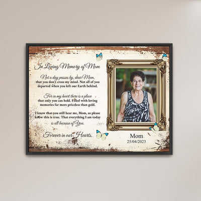 Mom/Dad Memorial Canvas - Upload Photo - LoveOnPrints Memorial Canvas - Personalized Memorial Canvas Decor