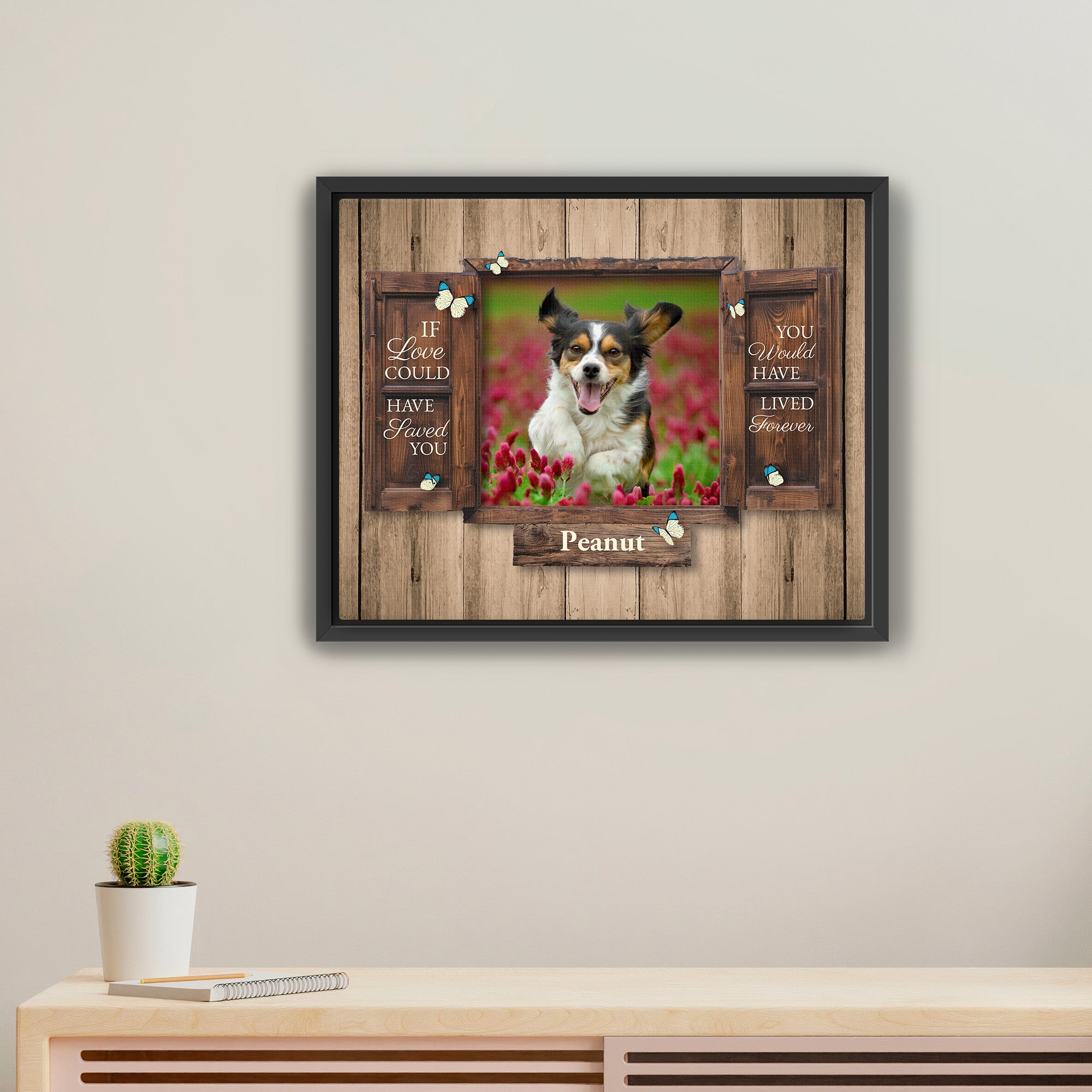 Photo Memorial Canvas - Upload Photo - LoveOnPrints Memorial Canvas - Dog/Cat/Person Personalized Memorial Canvas Decor