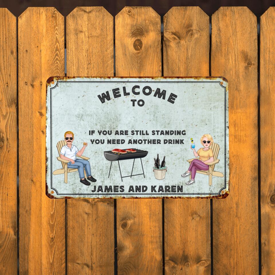 Personalized Metal Sign - Backyard Decoration