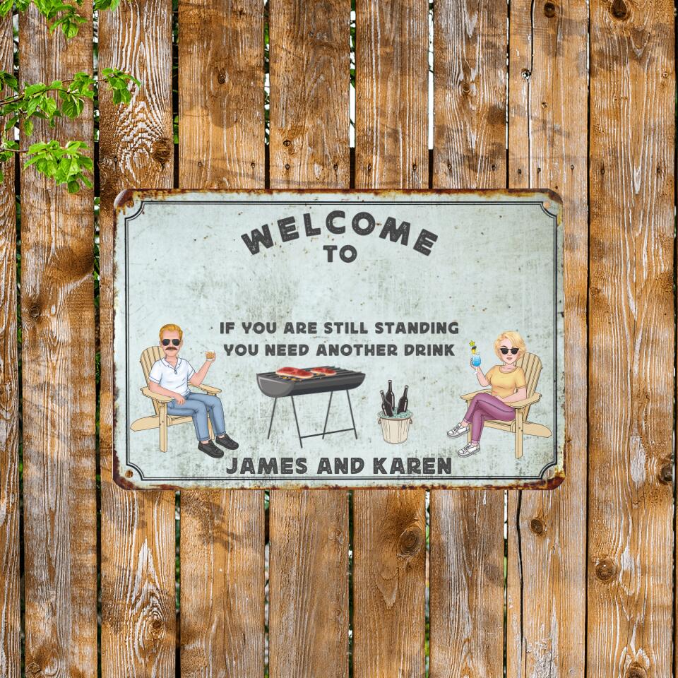 Personalized Metal Sign - Backyard Decoration