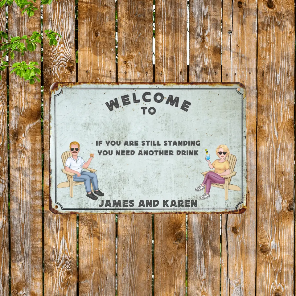 Personalized Metal Sign - Backyard Decoration - Pets Metal Sign