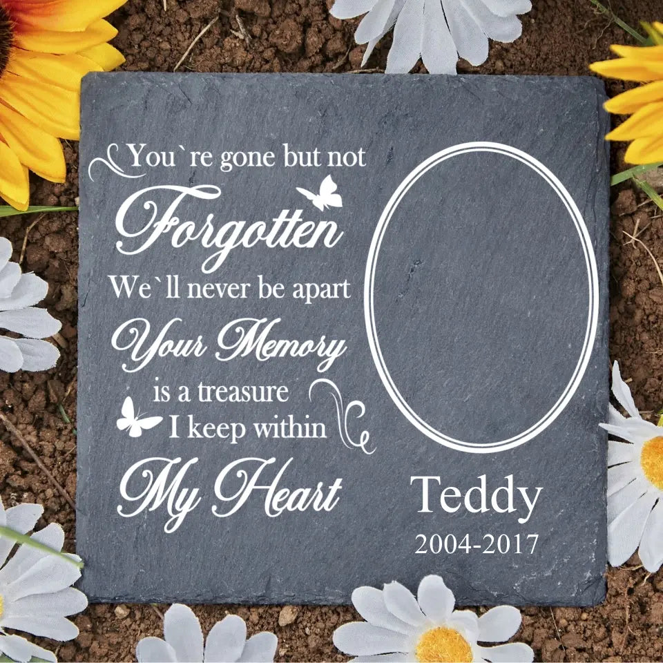 Memorial Stone - Upload Photo Memorial Stone - Personalized Memorial Gift