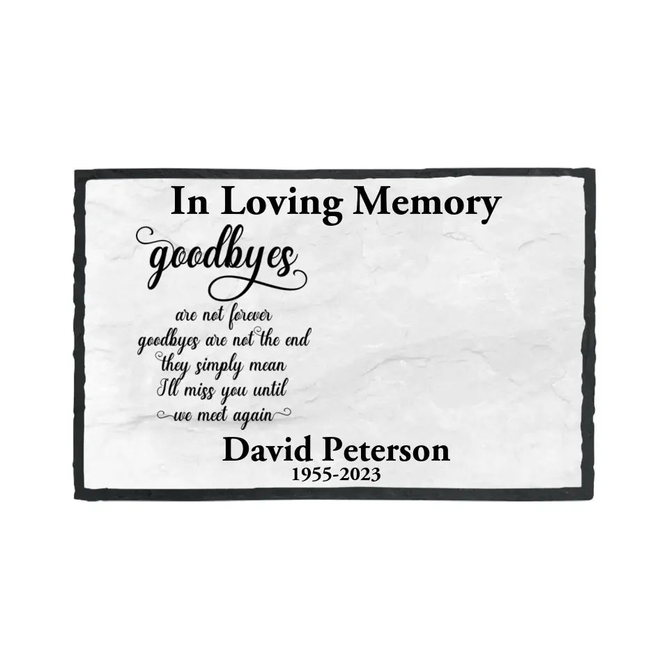 Memorial Stone - Upload Photo Memorial Stone - Personalized Memorial Gift