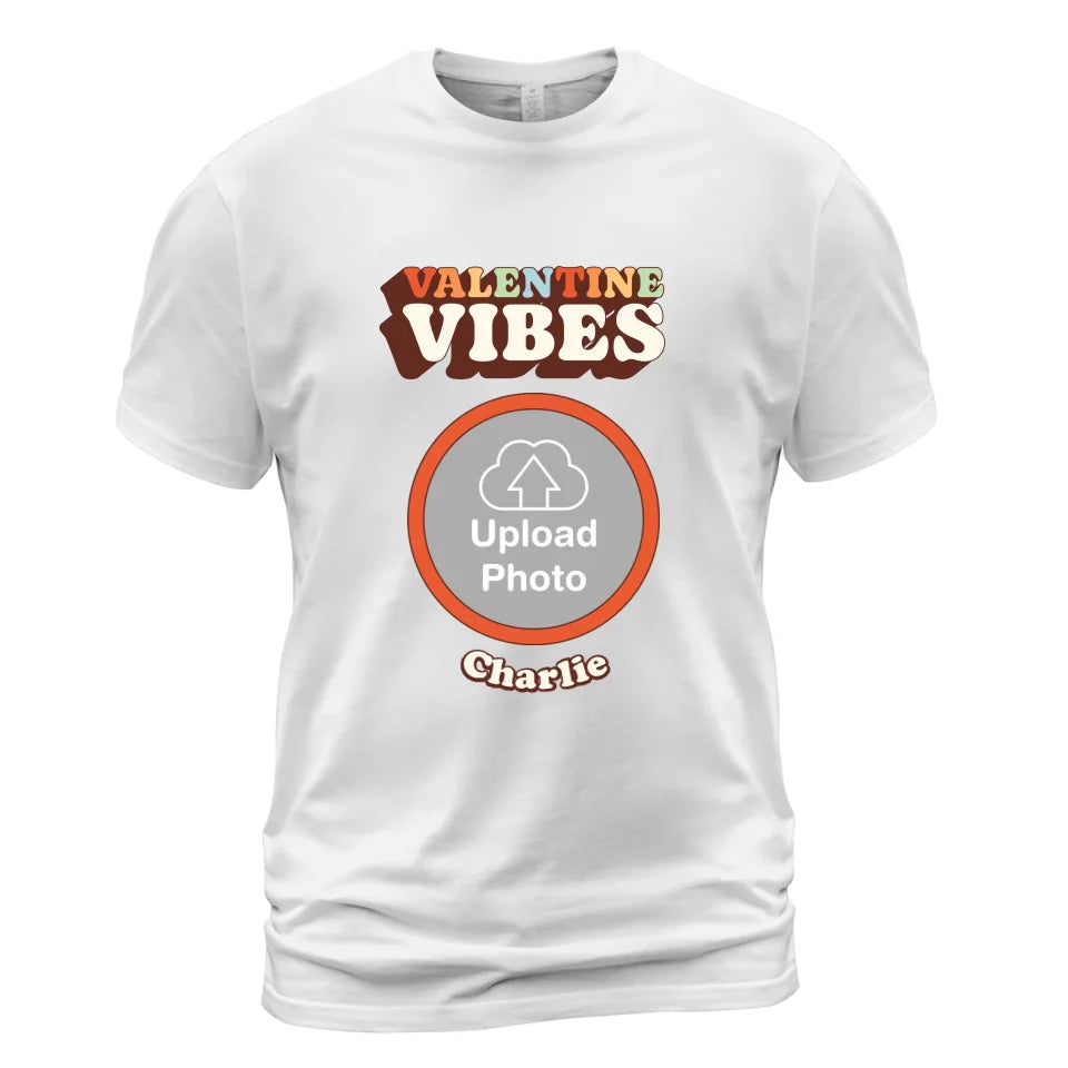 Valentine Vibes - Personalized T-Shirt - Up to 6 Pets