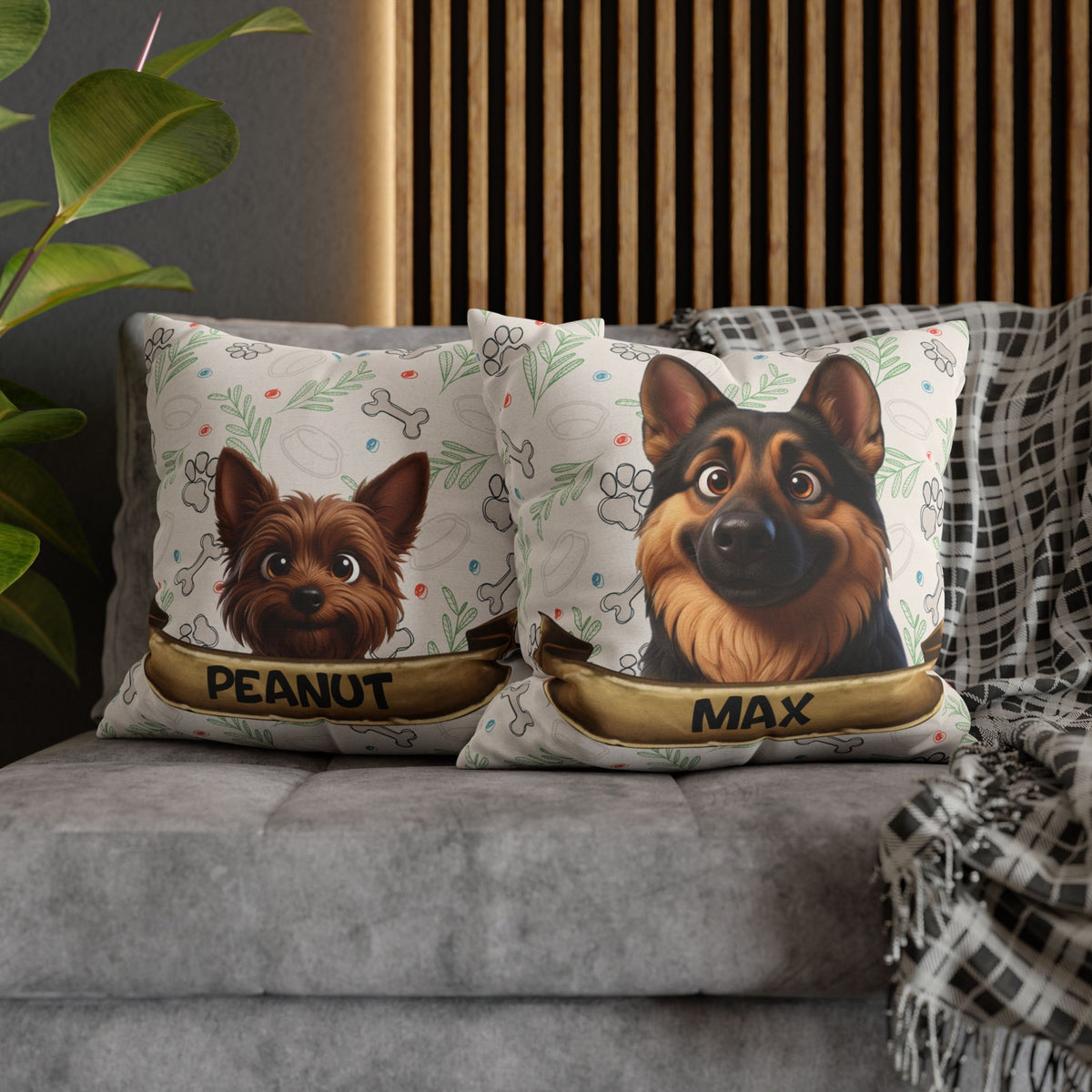 Personalized Pet Pillow Case - Cat/Dog Pet Pillow Case - Pet Owner Gift