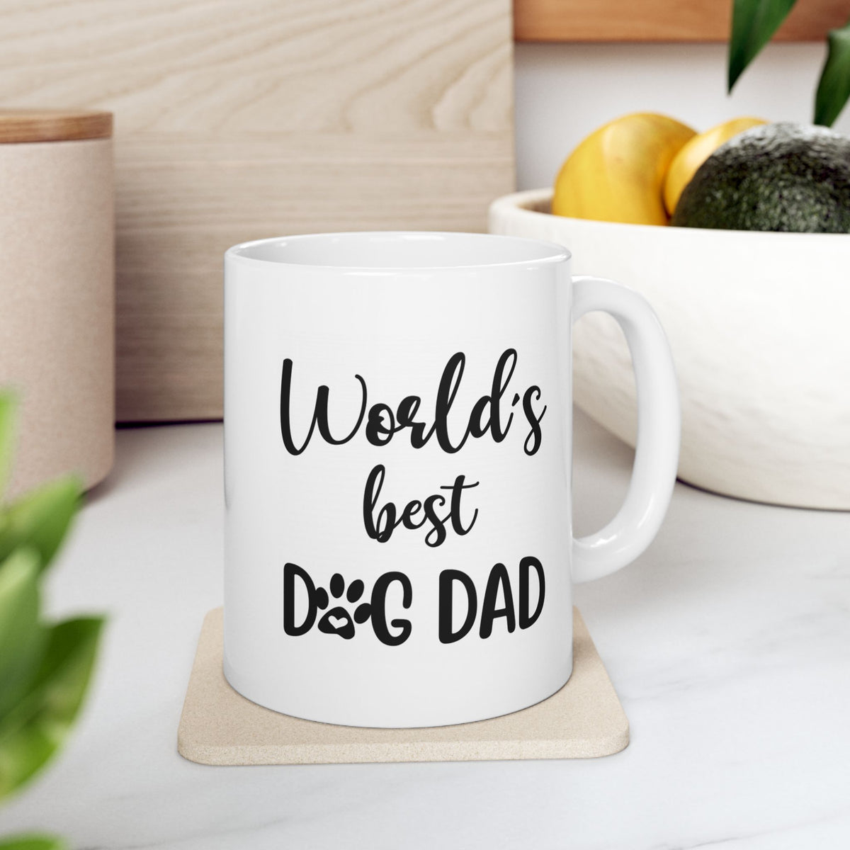 Dog Dad Mug - Personalized Dog Dad Mug with Up To 6 Dogs