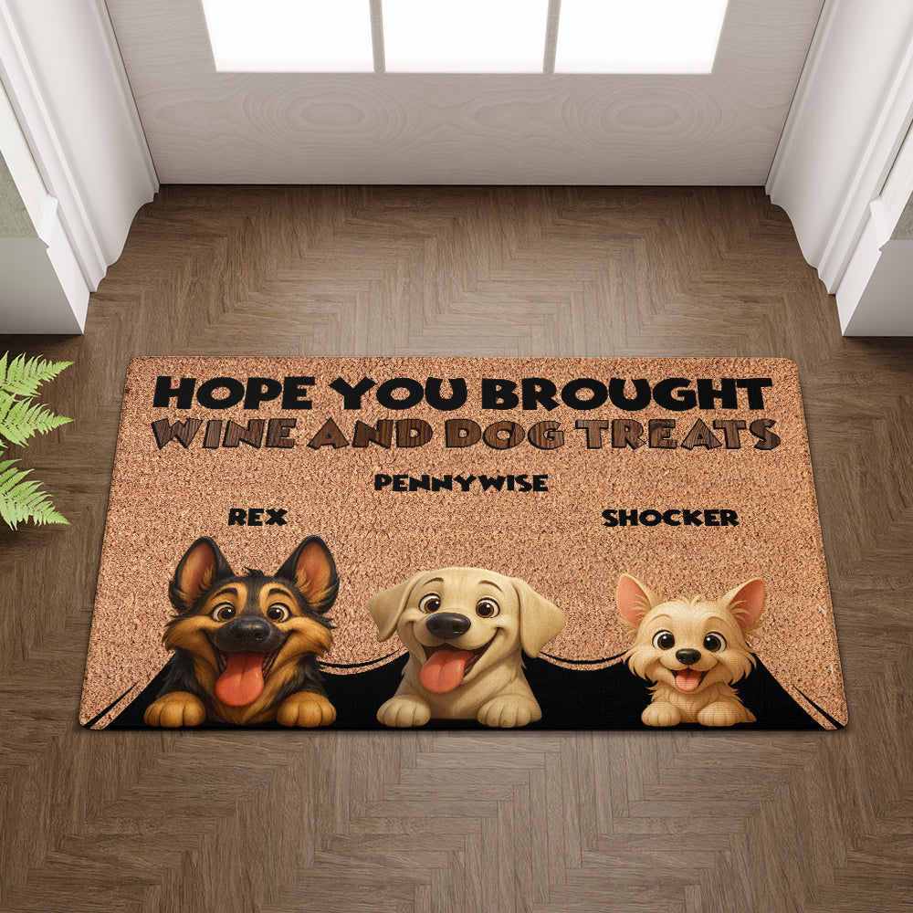 Paillasson personnalisé pour chiens - Jusqu'à 6 animaux - Tapis décoratif - Paillasson personnalisé 