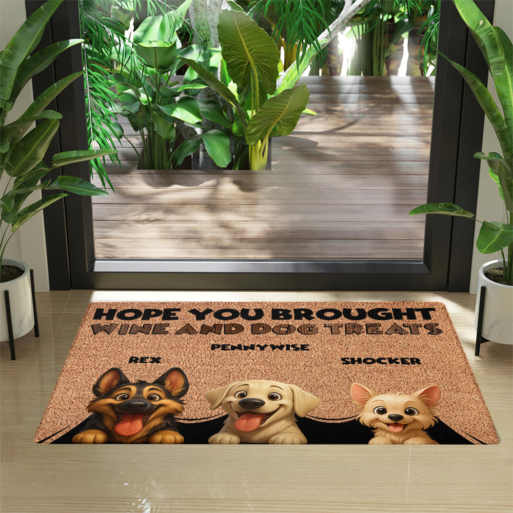 Paillasson personnalisé pour chiens - Jusqu'à 6 animaux - Tapis décoratif - Paillasson personnalisé 