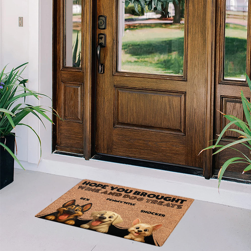 Paillasson personnalisé pour chiens - Jusqu'à 6 animaux - Tapis décoratif - Paillasson personnalisé 