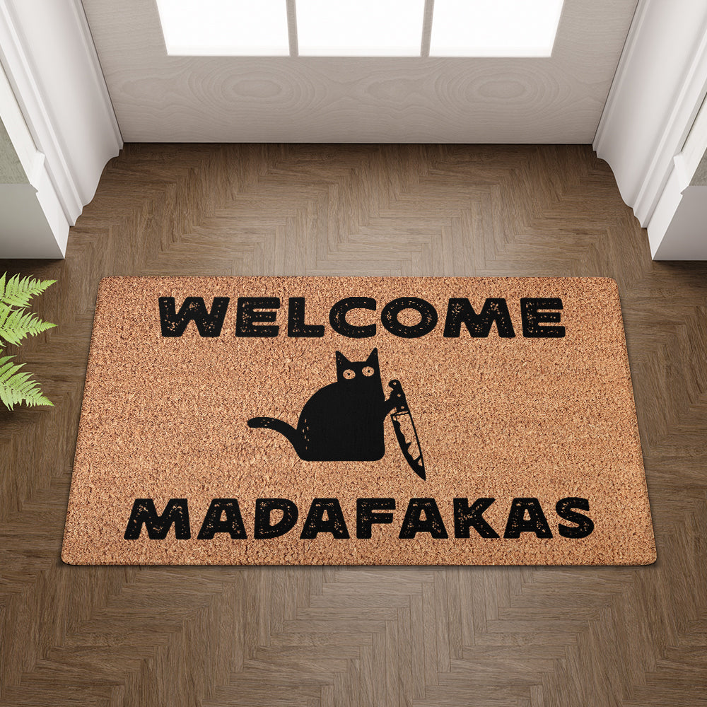Welcome Madafakas Doormat - Funny Doormat 
- Decorative Mat