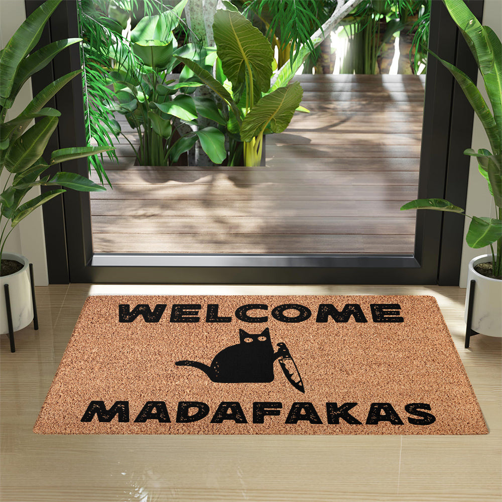 Welcome Madafakas Doormat - Funny Doormat 
- Decorative Mat