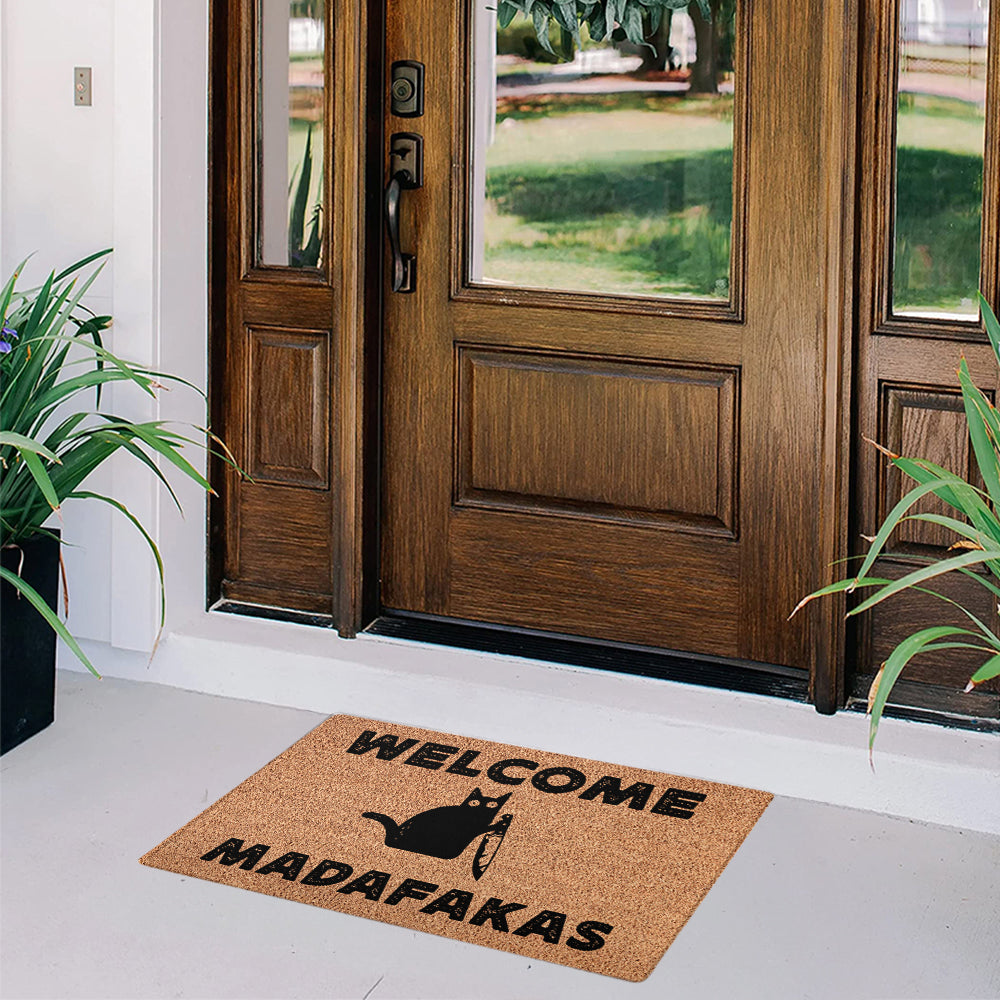 Welcome Madafakas Doormat - Funny Doormat 
- Decorative Mat